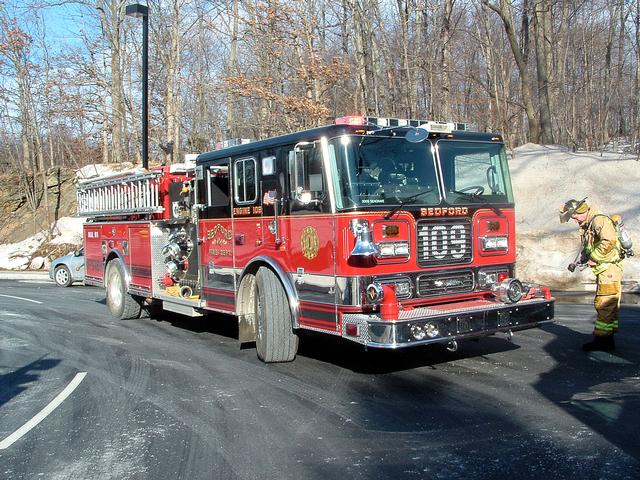 Engine 109 at Fox Lane Middle School